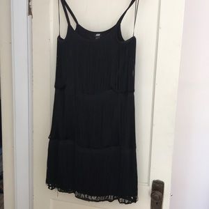 SIZE L BLACK FLAPPER DRESS
